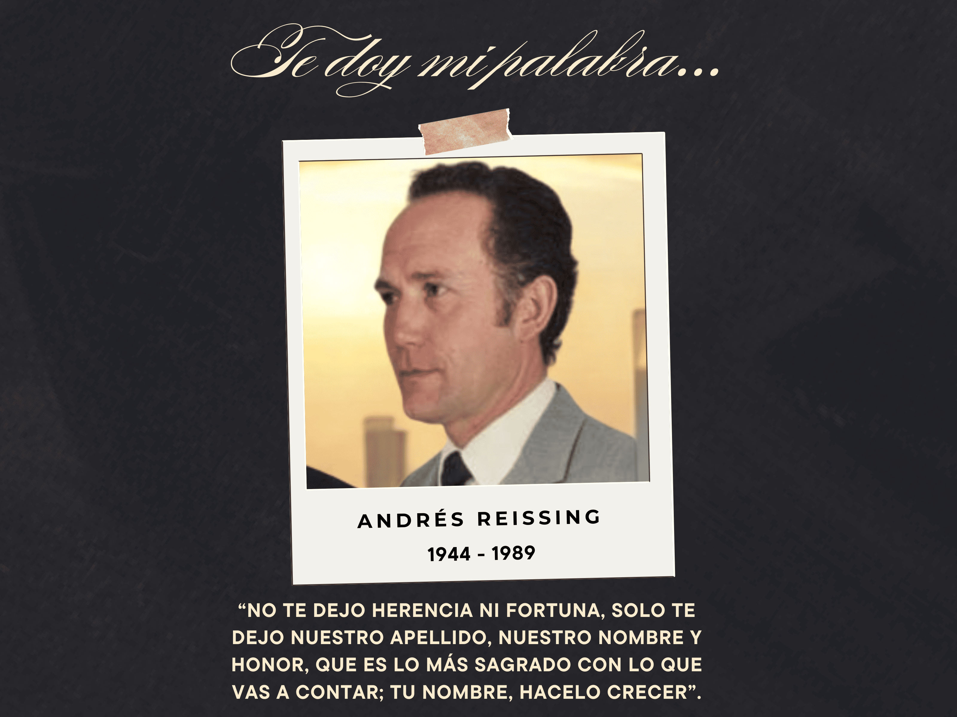 Homenaje a Andrés Reissing (espacio para foto)