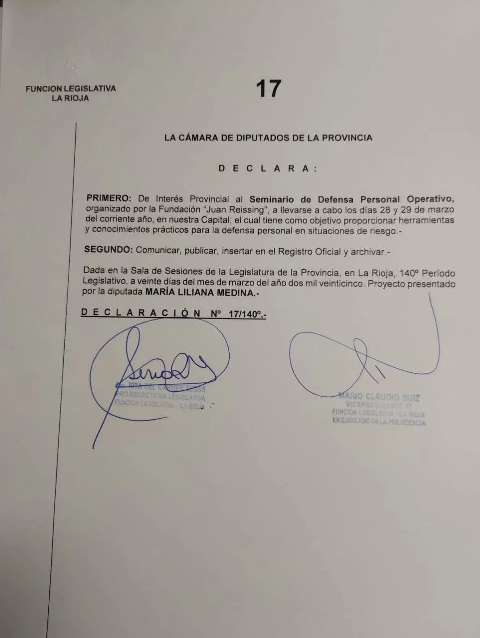 Reconocimientos