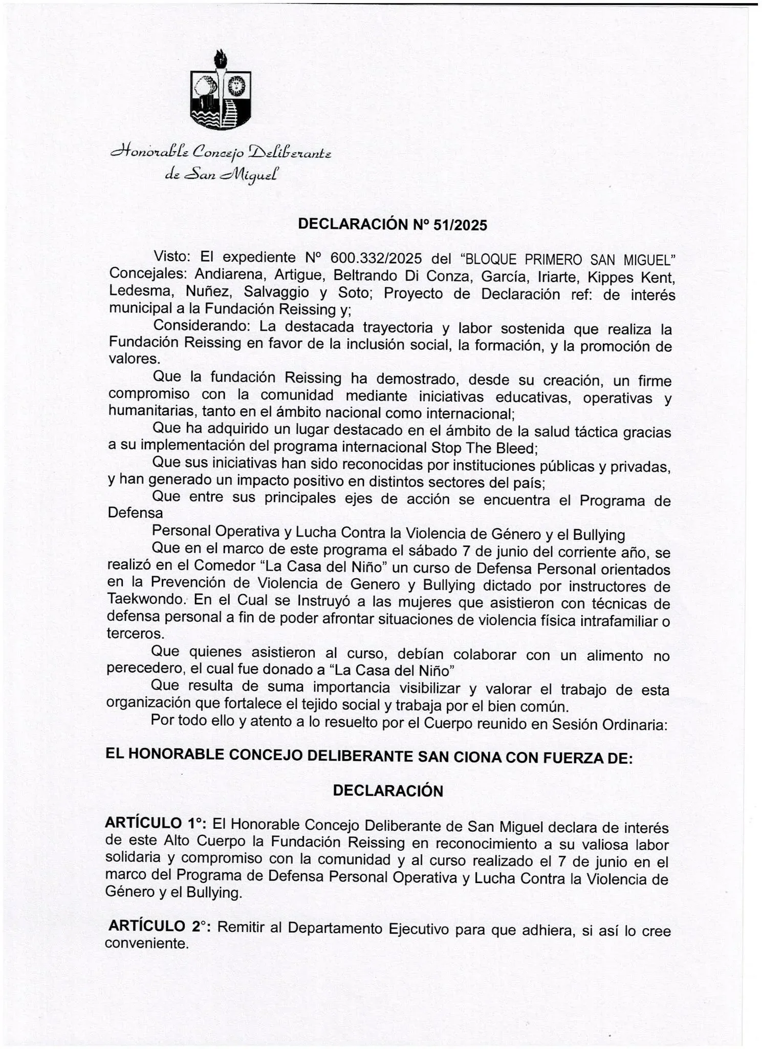 Reconocimientos